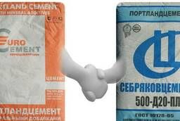 Cement in bags 50 kg mark 500 delivery to the object
