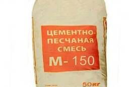 Цементно песчаная смесь М 150 50 кг. Для стяжки.