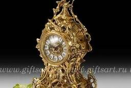 Часы каминные из бронзы 34 см. Virtus 5665