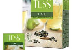 Чай TESS (Тесс) Lime, зеленый с цедрой цитрусовых, 100. ..