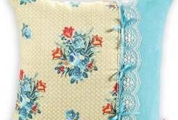 Decorative pillow with French lace.