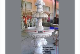 Granite fountain made of stone - available with and without sides