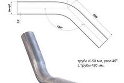Silencer pipe bend (d50 pipe, angle 45 )