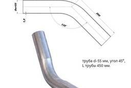 Silencer pipe bend (pipe d55, angle 45)