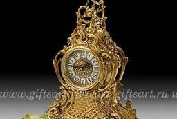 Каминные часы бронзовые 42 см. Virtus 5651