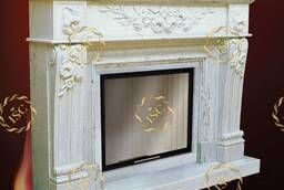 Fireplaces and portals made of natural stone