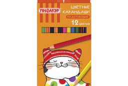 Colored pencils Pythagoras Cat, 12 colors. ..