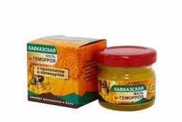 Caucasian ointment for hemorrhoids with propolis and calendula 28 ml.