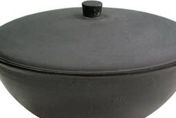 Cast iron cauldron with aluminum lid 18 l. (Balezino, Asian bowl 18, 0-K)