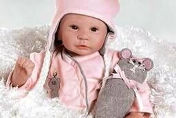 Коллекционная виниловая кукла-младенец Маленькая мышка. ..