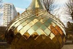 Купола для церквей и храмов. Купола покрытие нитрид титан