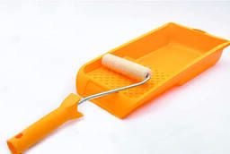 Малярный набор Color Expert мини валик с ручкой+ванночка для всех видов лаков, 100мм. ..