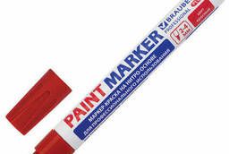 Маркер-краска лаковый (paint marker) 4 мм, Красный. ..