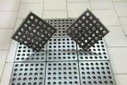 Металлическая плитка для укрепления бетонных полов