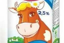 Молоко ультрапастеризованное 2, 5% 950г ТБА Добрая Буренка