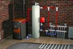 Installation of boiler rooms, Water, heating