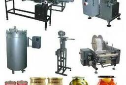Equipment for the production of canned meat (stew)
