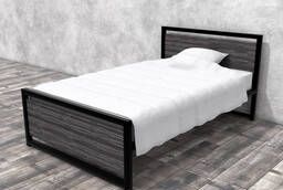 Односпальная металлическая кровать Титан Лофт 120.