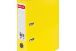 Папка-регистратор Brauberg Extra, 75 мм, желтая. ..