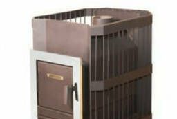 Stove-heater for bath and sauna Fairy rock mini ( mesh with steel door)  16 m3