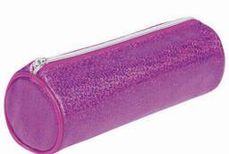Пенал-тубус Brauberg, мягкий, Glitter Pink, 20х7х7 см. ..