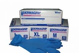 Перчатки латексные Dermagrip High Risk размеры S M L XL