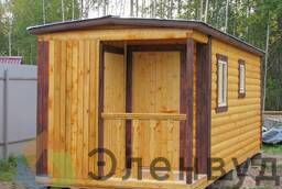 Transportable mobile log house with electrics in 1 day