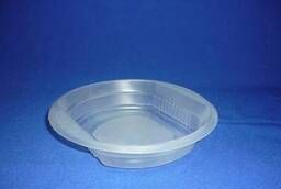 Пластиковая одноразовая тарелка Миска, прозрачная, 350мл