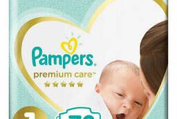 Подгузники 72 шт. Pampers (Памперс) Premium Care Newborn. ..