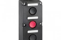 Пост кнопочный ПКЕ 212-3 черная+черная+красная кнопка