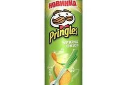 Принглс (Pringles) чипсы 165гр Зеленый лук
