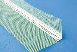Gewebeeckwinkel 10x15 profile PVC corner with arm. mesh 2, 5m