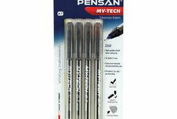 Ручки шариковые масляные Pensan My-Tech, Набор 4 шт. .. .