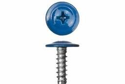 Self-tapping screw metal-metal 4, 2 * 19 mm., Drill, 100 pcs. Dark blue RAL5002