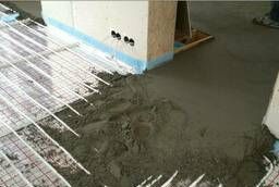 Floor screed for underfloor heating