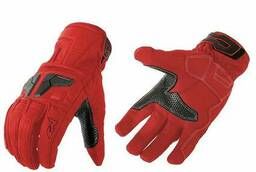 Moteq Venus red leather travel gloves