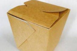 Упаковка для китайской лапши склеенная ECO FOLD BOX 600