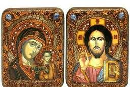 Венчальная пара подарочных икон Казанская икона Божией. ..