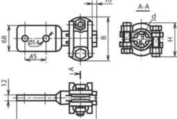 Hardware pin clamp ASHM-30-1