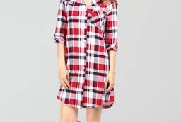 Womens clothing dress-shirt in a cage