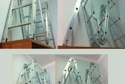 Алюминиевая лестница трансформер облегченный и Профи