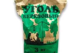 Birch charcoal in bags wholesale from the Ufa manufacturer