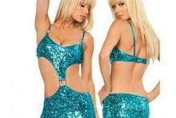 Shiny turquoise dress Reference: A3398