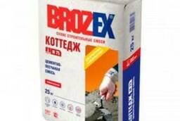 Brozex М 75 Коттедж песчано-цементная смесь 25кг (48шт/пал)