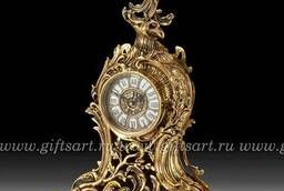 Часы каминные Сильва золотистые из бронзы 44 см. Virtus. ..