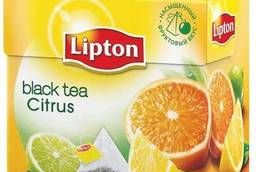 Чай Lipton (Липтон) Citrus, черный с цедрой цитрусовый. ..