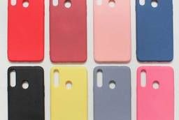 Чехол Samsung A20S Силикон Цветной Плотный