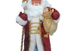 Дед Мороз декоративный, пластик/ткань, высота 41 см, в. ..