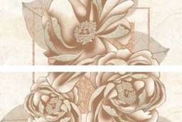 Декор-панно Vinchi Травертин Каменный цветок 500х500