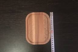 Доска для подачи десерта из древесины Бук 160*120*12 мм
